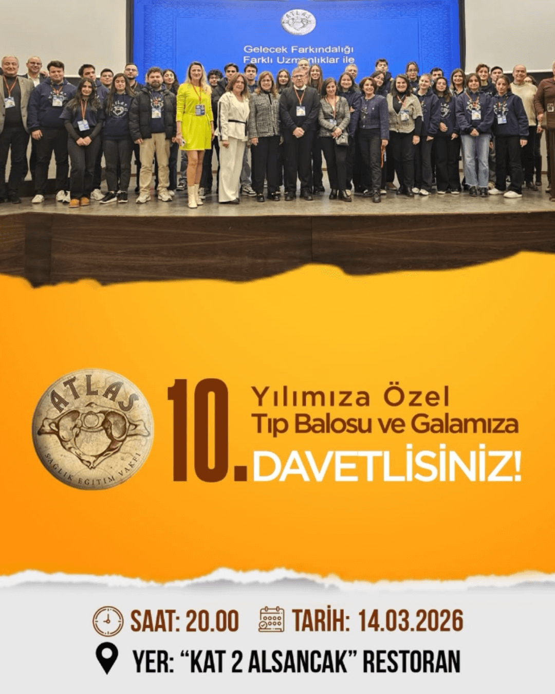 10.Yılımıza Özel 14 Mart Tıp Balosu ve Gala Gecemize DAVETLİSİNİZ!