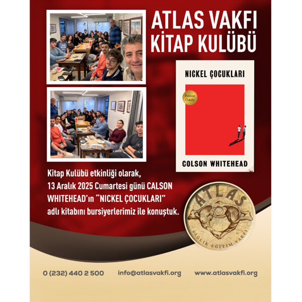 Atlas Eğitim Vakfı Kitap Kulübü Etkinliğimizi Tamamladık! 